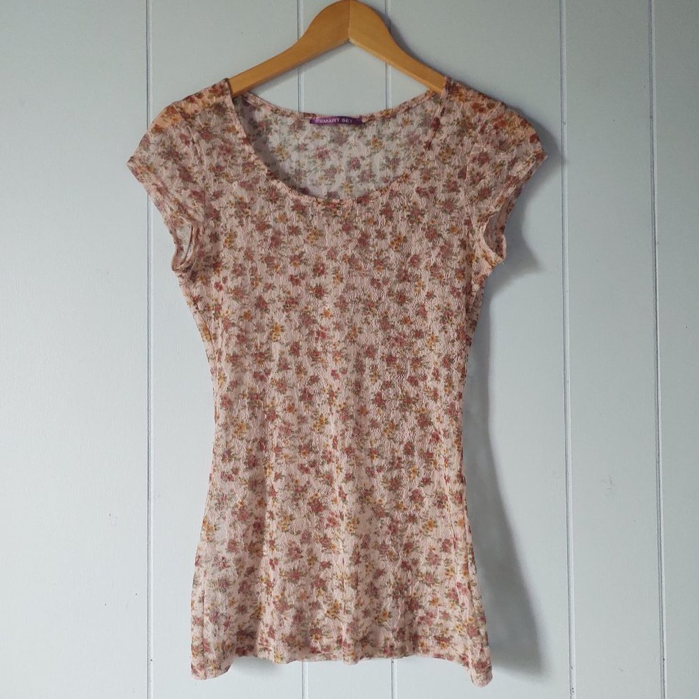 Smart Set Floral Short Sleeve Top